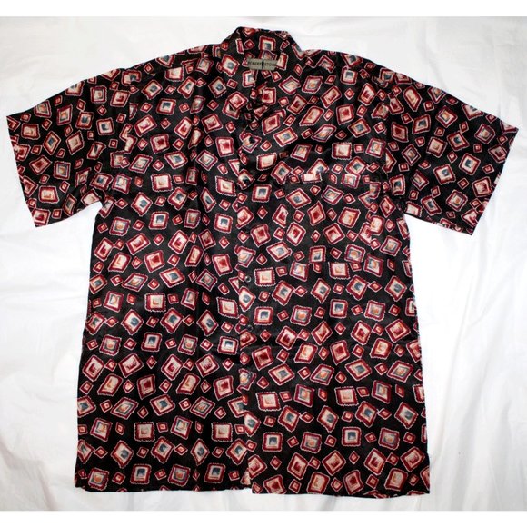 Robert Stock Other - Robert Stock Mens Short Sleeve Button Front 100% S